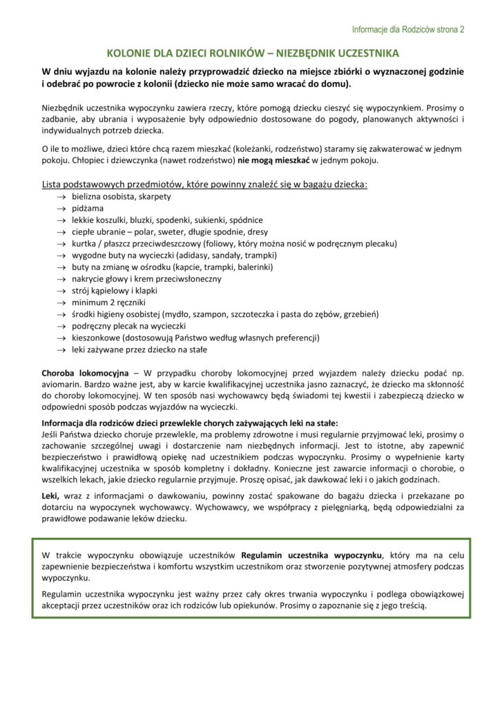 2. Informacje Dla Rodzicow Krus Lato 2025 2 1