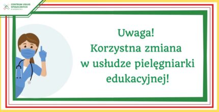 Usługa pielęgniarska – zmiana