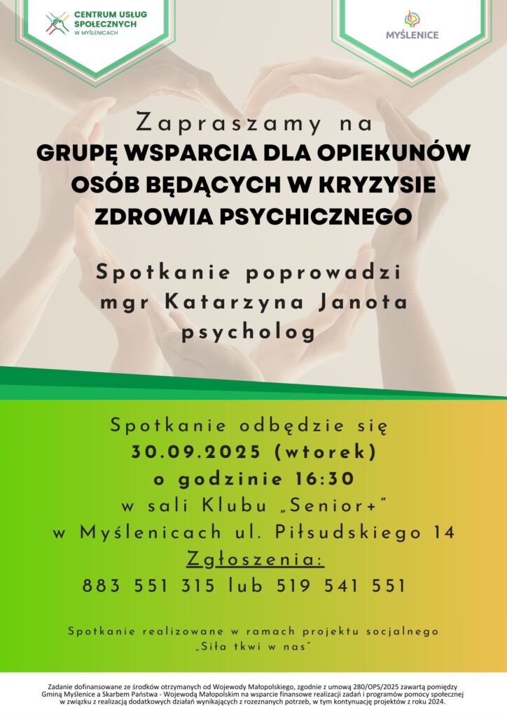 Plakat Grupa Wsparcia Wrzesień